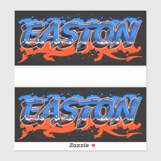 Adesivo Easton Vorname Name Graffiti Aufkleber Sticker (Folha)