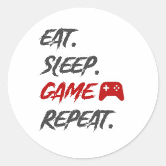 Adesivo Eat Sleep Repetir o ajuste