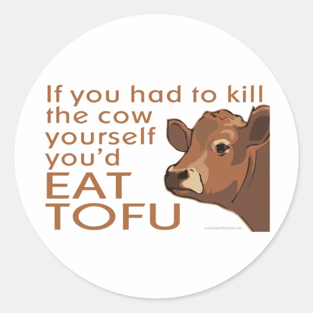 Adesivo Eat Tofu (Frente)