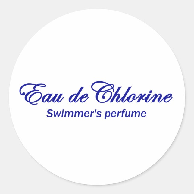 Adesivo Eau de Clorine (Frente)