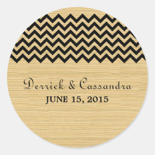 Adesivo Ebony Rustic Chevron Wedkers