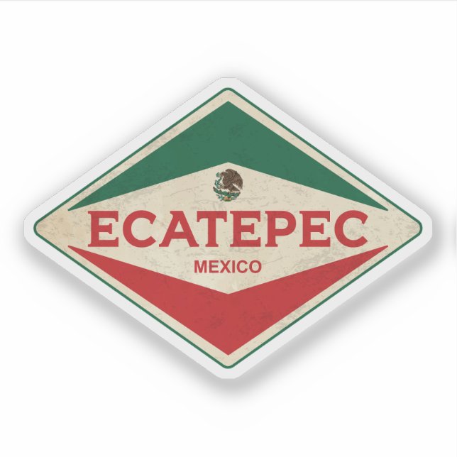 Adesivo Ecatepec Mexico Vintage (Frente)
