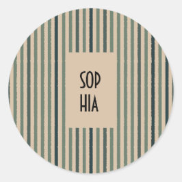 Adesivo Echo Trails Round Stickers - Matcha Green Striks