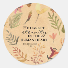 Adesivo Eclesiastes 3:11 Ele colocou a eternidade no coraç