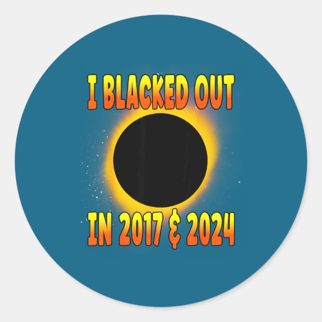 Adesivo Eclipsado 2017 Solar Total (Frente)