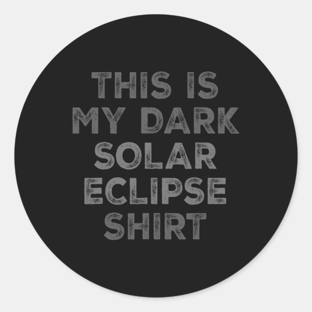 Adesivo Eclipse 2024 Este É Meu Eclipse Solar Escuro (Frente)