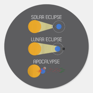 Adesivo Eclipse ou Acalipse_ Ciência Divertida do Eclipse