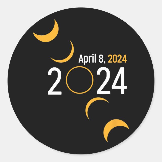 Adesivo Eclipse Solar 2024 (Frente)