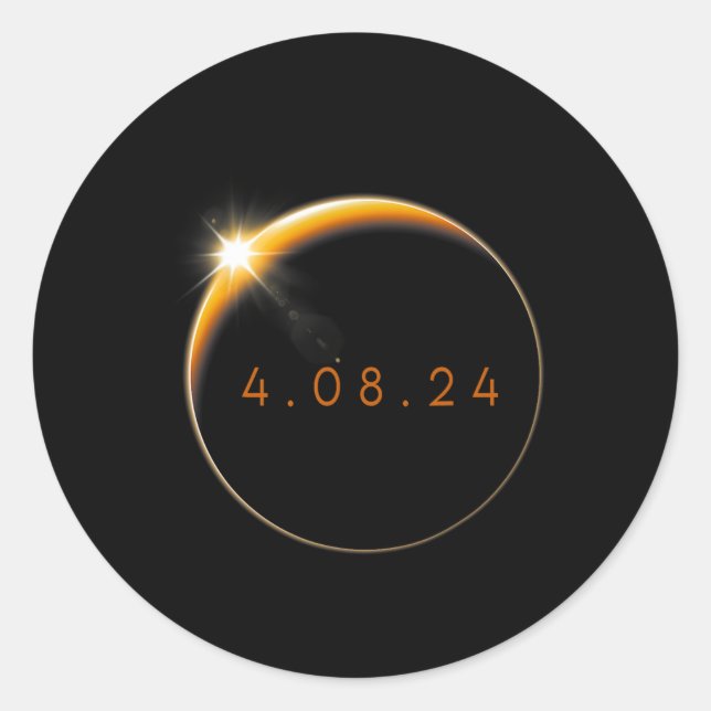 Adesivo Eclipse Solar 2024 040824 Eclipse Mens Mulheres Cr (Frente)
