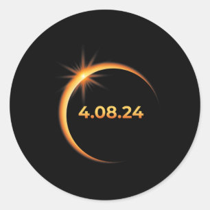 Adesivo Eclipse Solar 2024 América Totalidade 04 08 24 Spr