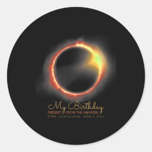 Adesivo Eclipse Solar 2024 de abril 8 Eclipse Total
