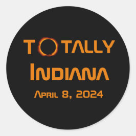 Adesivo Eclipse Solar 2024 de Indiana Total