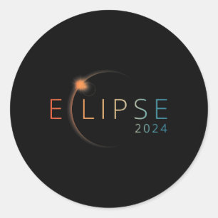 Adesivo Eclipse Solar 2024 Eclipse Solar Total 4.08.24