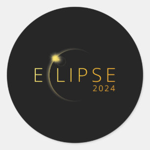 Adesivo Eclipse Solar 2024 Eclipse Solar Total 4.08.24 3
