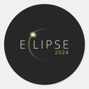 Adesivo Eclipse Solar 2024 Eclipse Solar Total 4.08.24 5