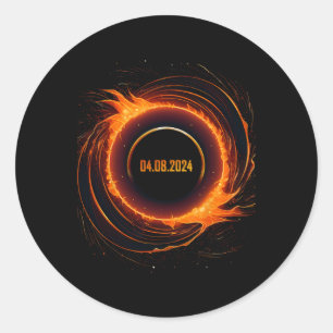 Adesivo Eclipse Solar 2024 Eclipse Sun Total