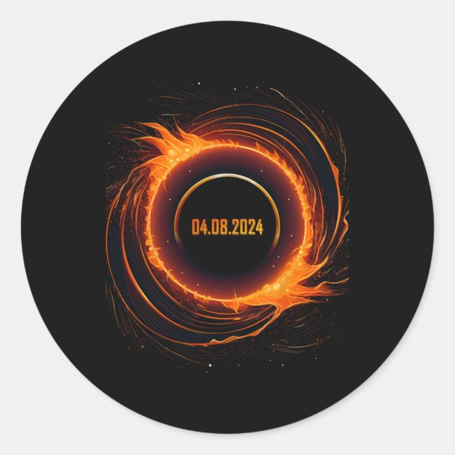 Adesivo Eclipse Solar 2024 Eclipse Sun Total (Frente)