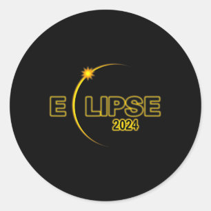 Adesivo Eclipse Solar 2024 Eclipse Total do Sol 4.08.24 So