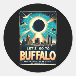 Adesivo Eclipse Solar 2024 Let#39;s Go To Buffalo New York