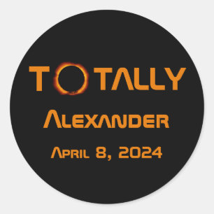 Adesivo Eclipse Solar 2024 Totalmente Pessoal