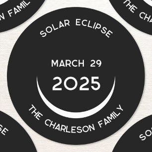 Adesivo Eclipse Solar 2025 Personalizado
