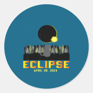 Adesivo Eclipse Solar 8 Abril Selfie