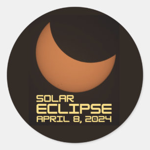 Adesivo Eclipse Solar 8 de abril de 2024