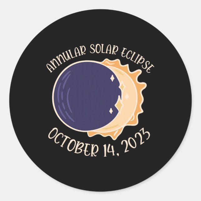 Adesivo Eclipse Solar Annular Out 14 (Frente)