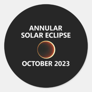 Adesivo Eclipse Solar Annular outubro 14 Out 14