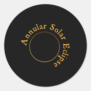 Adesivo Eclipse Solar Anular