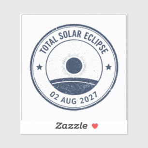 Adesivo Eclipse Solar de 2 de Agosto de 2027