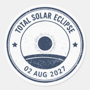 Adesivo Eclipse Solar de 2 de Agosto de 2027