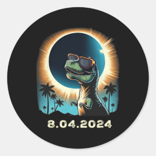 Adesivo Eclipse Solar Dino Com Gles Eclipse Solares