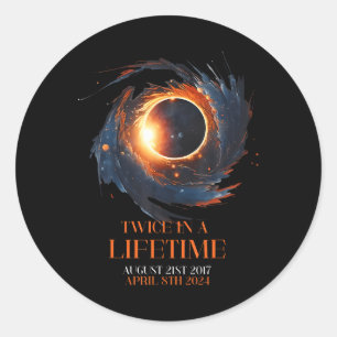 Adesivo Eclipse Solar Duas Vezes Na Vida 2024 Eclipse Sola