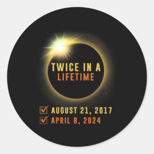 Adesivo Eclipse Solar Duas Vezes Na Vida 2024 Eclipse Sola