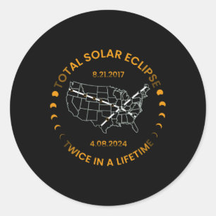 Adesivo Eclipse Solar Duas Vezes Na Vida 2024 Total Solar