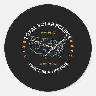 Adesivo Eclipse Solar Duas Vezes Na Vida 2024 Total Solar