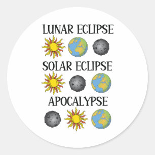 Adesivo Eclipse Solar Eclipse Solar Apocalypse Espaço Engr