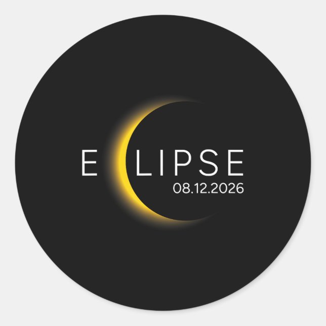 Adesivo Eclipse Solar Eclipse Total Eclipse Total (Frente)