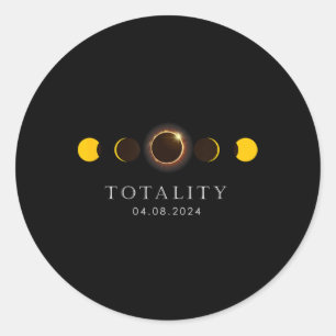 Adesivo Eclipse Solar Lunar da Totalidade Americana