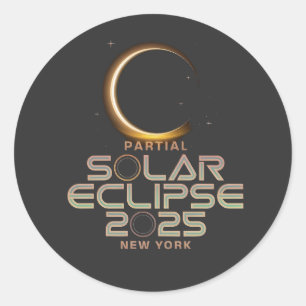 Adesivo Eclipse Solar Parcial 2025 Astronomy Event
