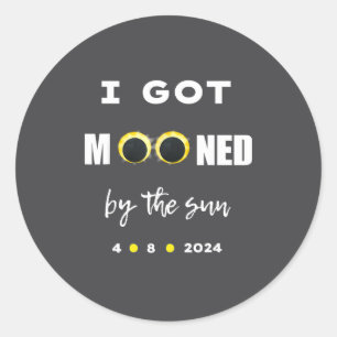 Adesivo Eclipse Solar Sol Ficou Lunado