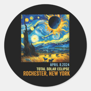 Adesivo Eclipse Solar Total 04.08.2024 Rochester