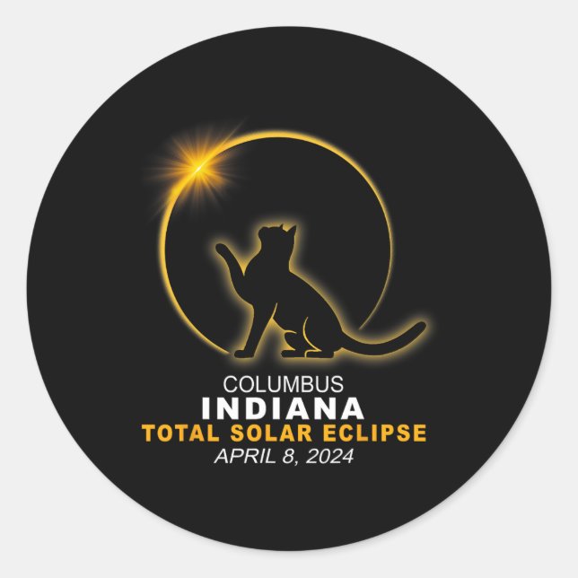 Adesivo Eclipse Solar Total 2024 (Frente)