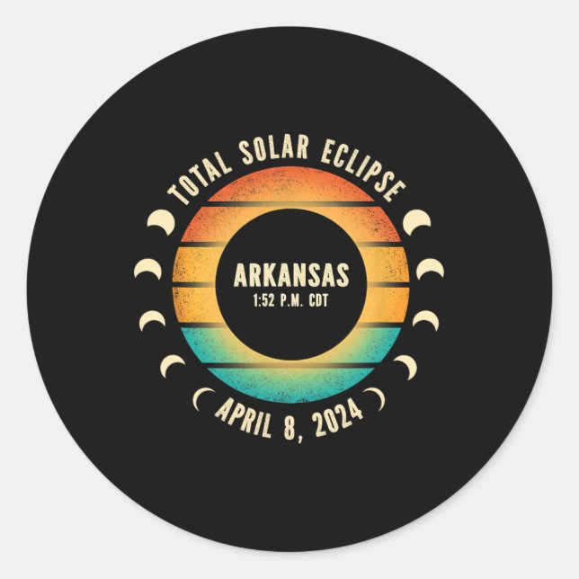 Adesivo Eclipse Solar Total 2024 (Frente)
