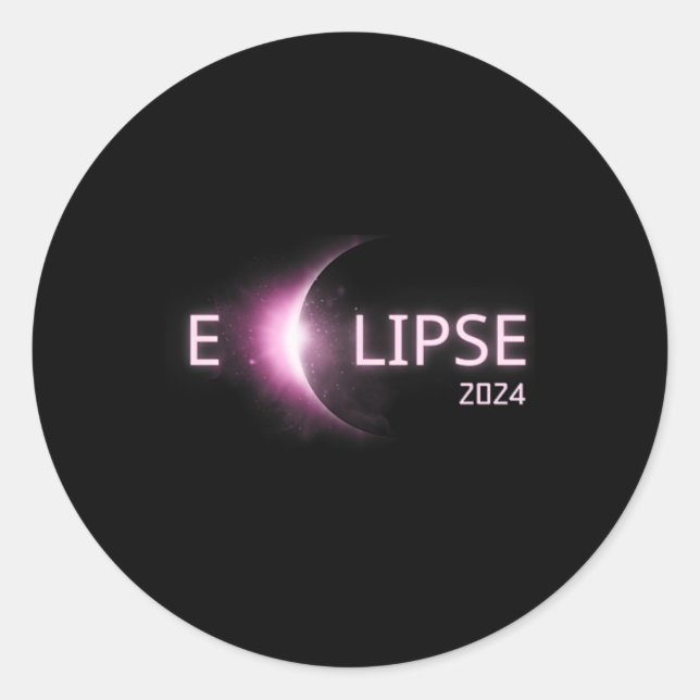 Adesivo Eclipse Solar Total 2024 Eclipse Solar Total 4. (Frente)