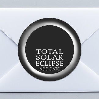 Adesivo Eclipse Solar Total - 2024 ou data personalizada