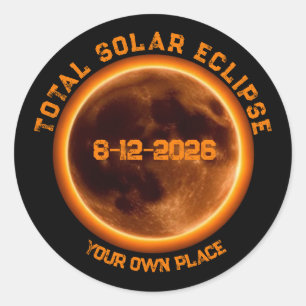 Adesivo Eclipse Solar Total 2026