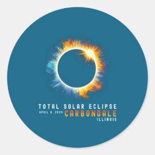 Adesivo Eclipse Solar Total 8 de Abril de 2024 Carbondale