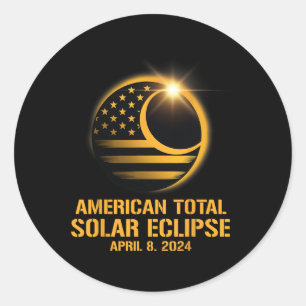 Adesivo Eclipse Solar Total abril 8 2024 Astronom Totality